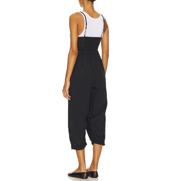 FREE PEOPLE X FP Movement Women's Black Down To Earth Onsie Size S - Picture 2 of 9